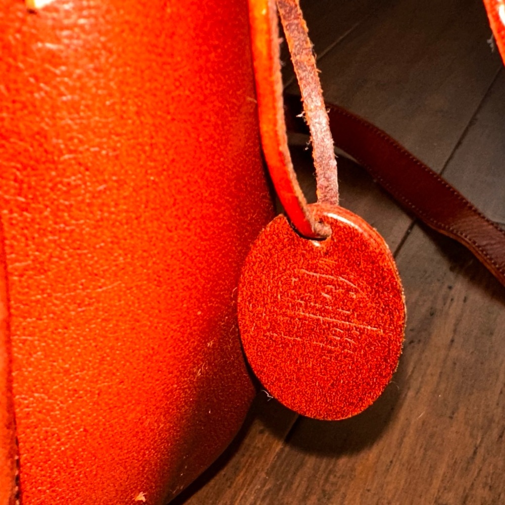 Past Time Leather Large Vintage Crossbody Adjustable Shoulder Saddle Bag, Tooled - Picture 8 of 16